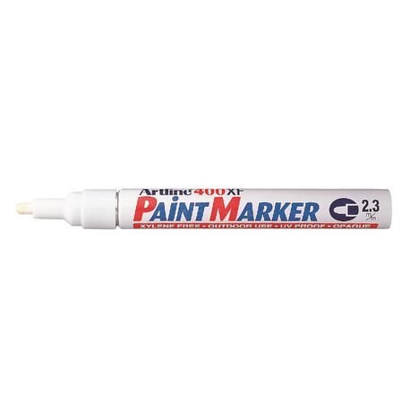 Artline - EK 400 Medium Point Permanent Paint Marker 2.3mm - White Buy Online in Zimbabwe thedailysale.shop