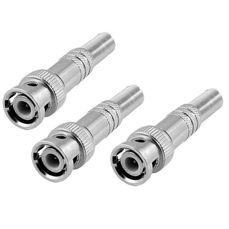 100 X RG59 BNC Male Connector to Coaxial Cable