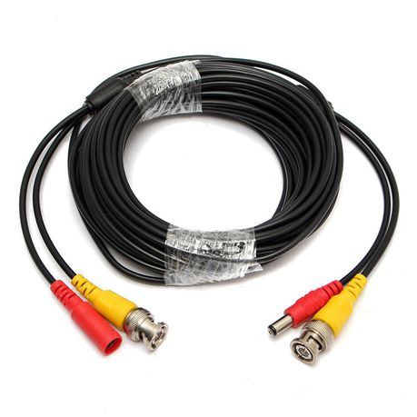 10m Power & Video CCTV Camera Cable - Black Buy Online in Zimbabwe thedailysale.shop