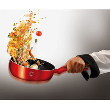 Load image into Gallery viewer, Berlinger Haus 26cm Marble Coating Flip Frypan - Burgundy Metallic Line
