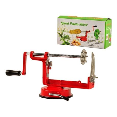 Red Mini Spiral Potato Slicer Buy Online in Zimbabwe thedailysale.shop
