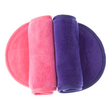 Load image into Gallery viewer, Wonder Towel Mommy Makeup Eraser Cloth Pack of Two - Pink &amp; Purple
