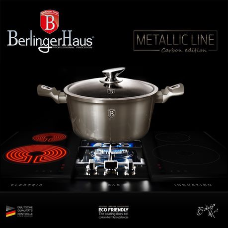 Berlinger Haus Marble Coating Casserole with Lid 28cm - Carbon Buy Online in Zimbabwe thedailysale.shop