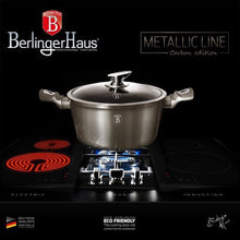 Load image into Gallery viewer, Berlinger Haus Marble Coating Casserole with Lid 28cm - Carbon
