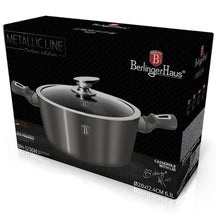 Load image into Gallery viewer, Berlinger Haus Marble Coating Casserole with Lid 28cm - Carbon
