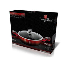 Load image into Gallery viewer, Berlinger Haus 28cm Marble Coating Shallow Pot - Black Burgundy
