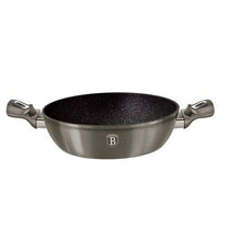 Load image into Gallery viewer, Berlinger Haus 28cm Marble Coating Shallow Pot with Lid - Carbon Metallic
