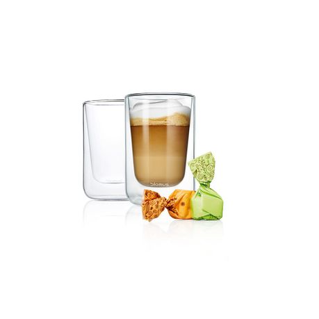 Blomus Nero Insulated Cappuccino & Tea Glasses - Set of 2 Buy Online in Zimbabwe thedailysale.shop
