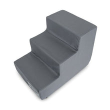 Load image into Gallery viewer, Woof Stairs 3-Step Dog Steps - Dark Grey
