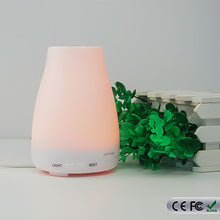 Load image into Gallery viewer, GreenLeaf Ultrasonic Essential Oil Diffuser &amp; Humidifier - White (120ml)
