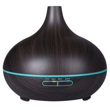 Load image into Gallery viewer, GreenLeaf Ultrasonic Essential Oil Diffuser &amp; Humidifier - Dark Grain Wood (300ml)
