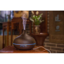 Load image into Gallery viewer, GreenLeaf Ultrasonic Essential Oil Diffuser &amp; Humidifier - Dark Grain Wood (300ml)
