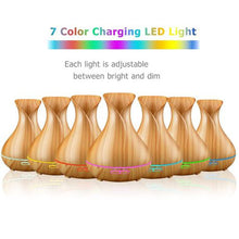 Load image into Gallery viewer, GreenLeaf Ultrasonic Essential Oil Diffuser &amp; Humidifier - Light Grain Wood (400ml)

