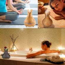 Load image into Gallery viewer, GreenLeaf Ultrasonic Essential Oil Diffuser &amp; Humidifier - Light Grain Wood (400ml)
