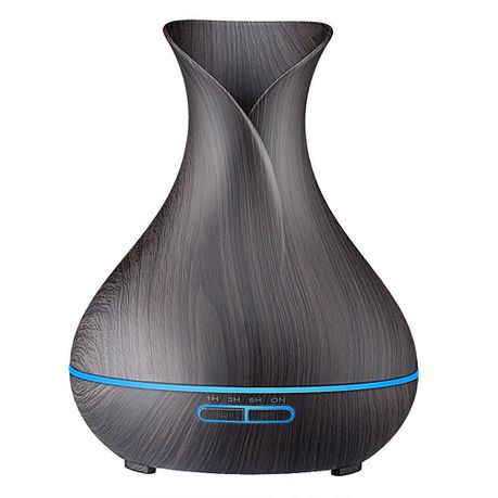 GreenLeaf Ultrasonic Essential Oil Diffuser & Humidifier - Dark Grain Wood (400ml)