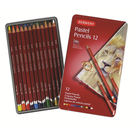 Derwent Pastel Pencils - Tin of 12 Buy Online in Zimbabwe thedailysale.shop