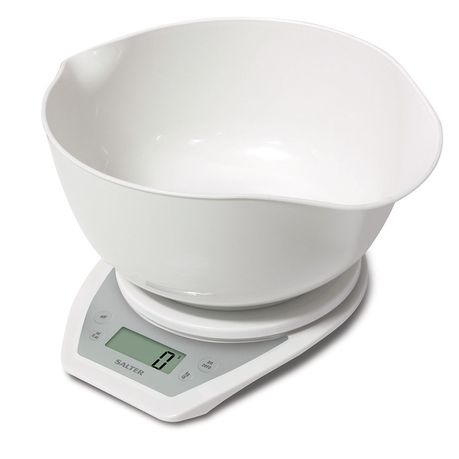 Salter Electronic Dual Pour Mixing Bowl Scale - White Buy Online in Zimbabwe thedailysale.shop