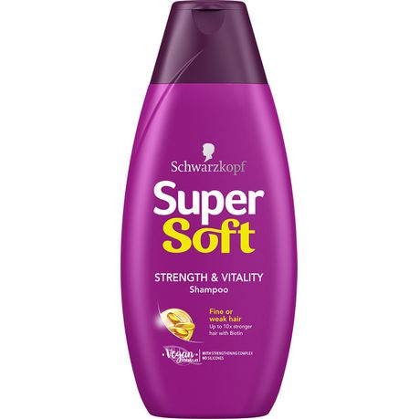 Schwarzkopf SuperSoft Strength & Vitality Shampoo 400ml Buy Online in Zimbabwe thedailysale.shop