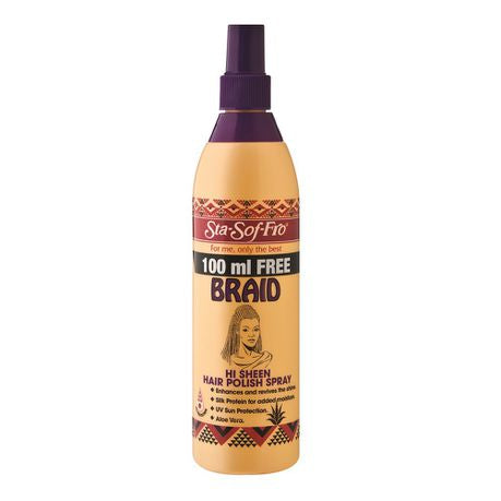Sta-Sof-Fro Braid Hi Sheen Hair Polish Spray - 350ml