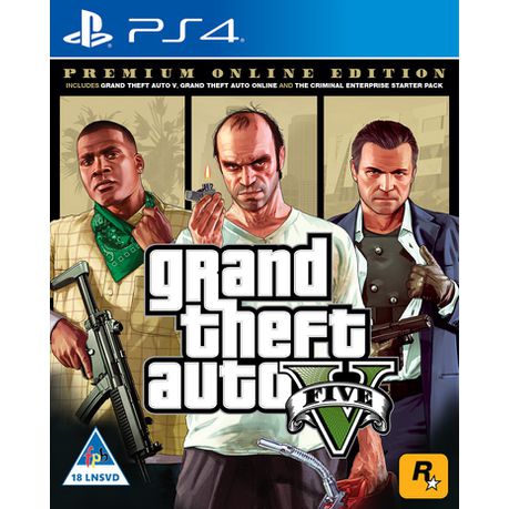 Grand Theft Auto - V Premium Online Edition (PS4)