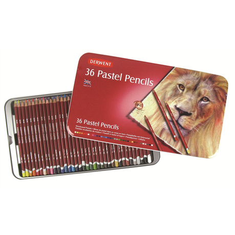 Derwent Pastel Assorted Pencils - Tin of 36 Buy Online in Zimbabwe thedailysale.shop
