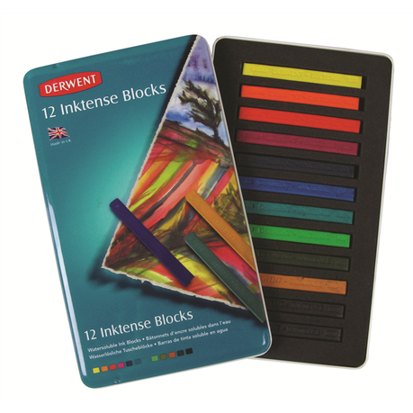Derwent Inktense Block - Tin of 12 Buy Online in Zimbabwe thedailysale.shop