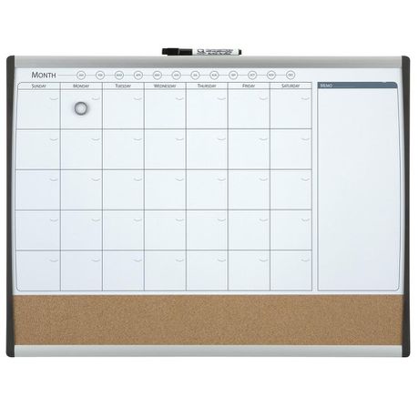 Quartet Magnetic Monthly Organiser Combi Board (585 x 430mm) Buy Online in Zimbabwe thedailysale.shop