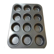 Load image into Gallery viewer, 12 Pan Non Stick Muffin Tray
