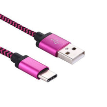Load image into Gallery viewer, Tuff-Luv USB 3.1 Type-C to USB 2.0 Charge Cable - Pink
