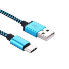 Load image into Gallery viewer, Tuff-Luv USB 3.1 Type-C to USB 2.0 Charge Cable - Blue
