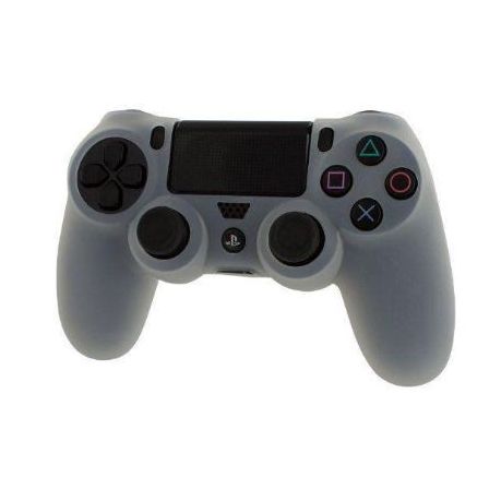 Pro Soft Silicone Protective Cover with Ribbed Handle Grip - Clear White (PS4) Buy Online in Zimbabwe thedailysale.shop