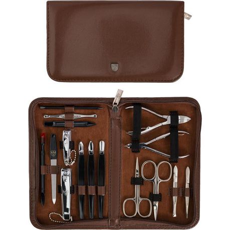 Kellermann 3 Swords Manicure Set - Brown