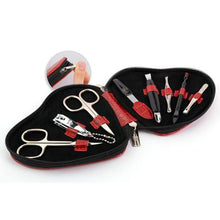 Load image into Gallery viewer, Kellermann 3 Swords Manicure Set - Red Heart

