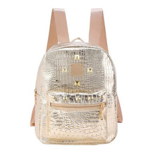 Load image into Gallery viewer, Mini Finesse Crocodile Studded Detail Backpack
