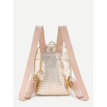 Load image into Gallery viewer, Mini Finesse Crocodile Studded Detail Backpack
