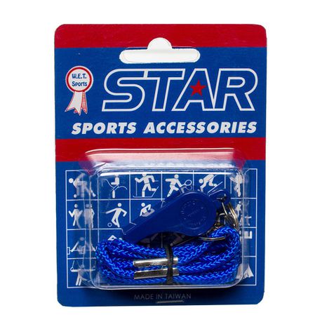 Star Plastic Whistle With Lanyard - Blue Buy Online in Zimbabwe thedailysale.shop