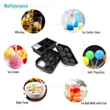 Load image into Gallery viewer, ALTA Cubes &amp; Spheres Ice Tray - Blue (Set of 2)
