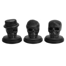 Load image into Gallery viewer, ALTA Silicone Skull Ice Moulds with Plastic Stand - Set of 3
