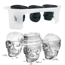 Load image into Gallery viewer, ALTA Silicone Skull Ice Moulds with Plastic Stand - Set of 3
