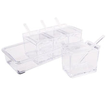 Load image into Gallery viewer, Separable Acrylic Seasoning Boxes &amp; Rack Set
