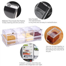 Load image into Gallery viewer, Separable Acrylic Seasoning Boxes &amp; Rack Set
