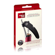 Load image into Gallery viewer, Vacuvin - Single Pull Corkscrew - Black
