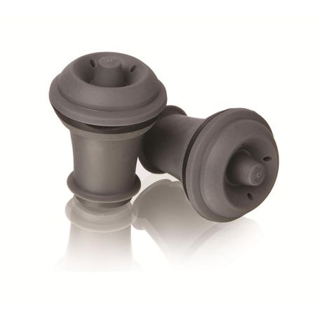 Vacuvin - Vacuum Wine Stopper Grey - Set Of 2