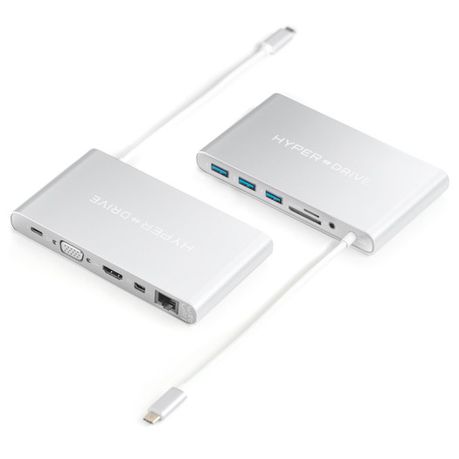 HyperDrive Ultimate USB-C Hub - Silver Buy Online in Zimbabwe thedailysale.shop