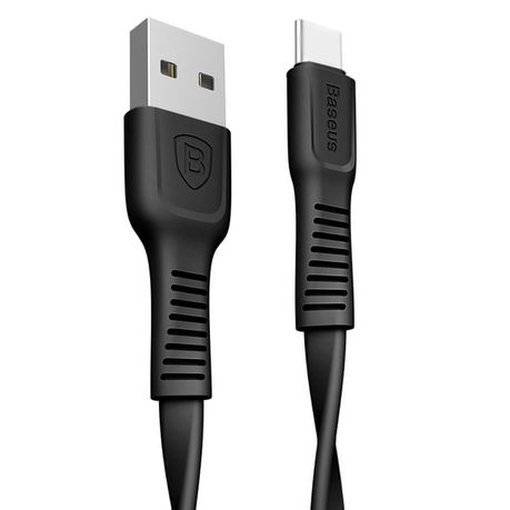 Baseus 1m - 2A Tough Series USB Type-A 2.0 to USB Type-C - Black Buy Online in Zimbabwe thedailysale.shop