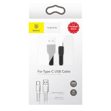 Load image into Gallery viewer, Baseus 1m - 2A Tough Series USB Type-A 2.0 to USB Type-C - Black
