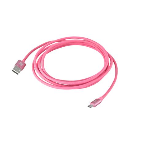 Whizzy Extra Long USB Charge & Data Sync Cable - Pink Buy Online in Zimbabwe thedailysale.shop