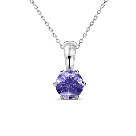 Destiny Amethyst/February Birthstone Necklace with Swarovski Crystal Buy Online in Zimbabwe thedailysale.shop