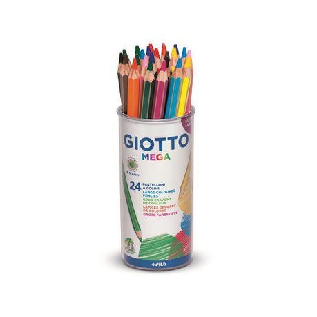Giotto Mega 24 (2x12) Large Coloured Pencils Buy Online in Zimbabwe thedailysale.shop