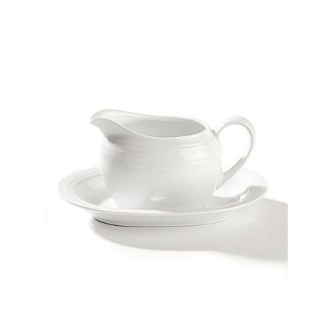 Noritake - Arctic White Gravy Boat & Saucer Set